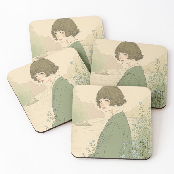 Item preview, FORGET-ME-NOT - Wasurenagusa Bijinga Japanese Kanji Art designed and sold by KanjiShokunin.