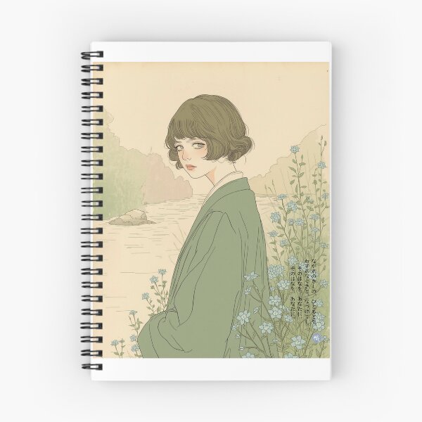 Item preview, FORGET-ME-NOT - Wasurenagusa Bijinga Japanese Kanji Art designed and sold by KanjiShokunin.
