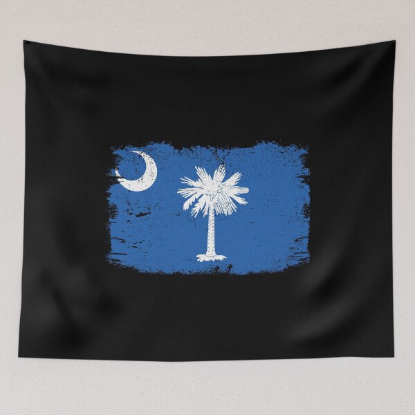 Item preview, South Carolina Flag Distressed Vintage South Carolinian designed and sold by farhanhafeez.