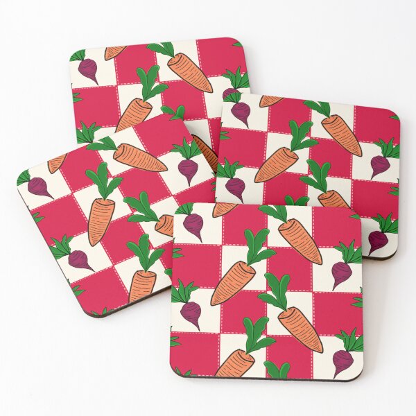 Item preview, Farmers Market Checkers - Carrots and Beets designed and sold by FoxfireAndCo.