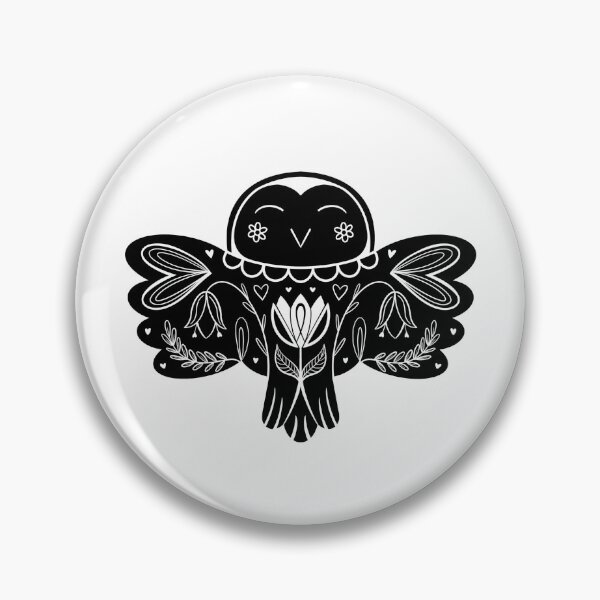 Item preview, Folk Owl designed and sold by Moonlit Fig Design.