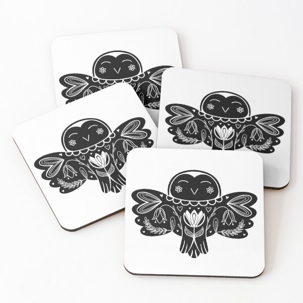 Item preview, Folk Owl designed and sold by Moonlit Fig Design.