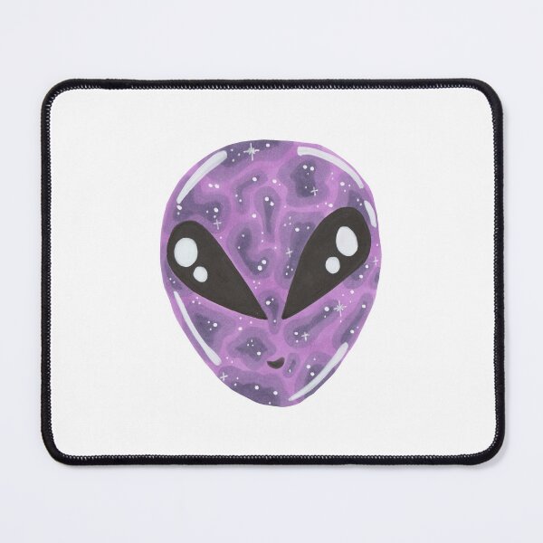 Item preview, purple galaxy alien head  designed and sold by thecamillest.
