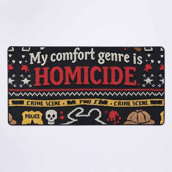 Item preview, My Comfort Genre is Homicide Knitting Pattern Design designed and sold by Mauswohn.