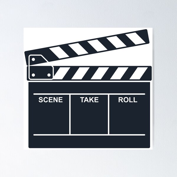 Item preview, Classic Movie Film Clapperboard Slate Icon Design designed and sold by Oblique21.