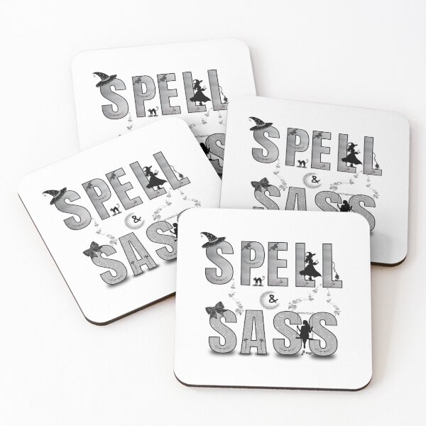 Item preview, Spell & Sass – Elegant Silver Gothic Design designed and sold by PixelByHajni.