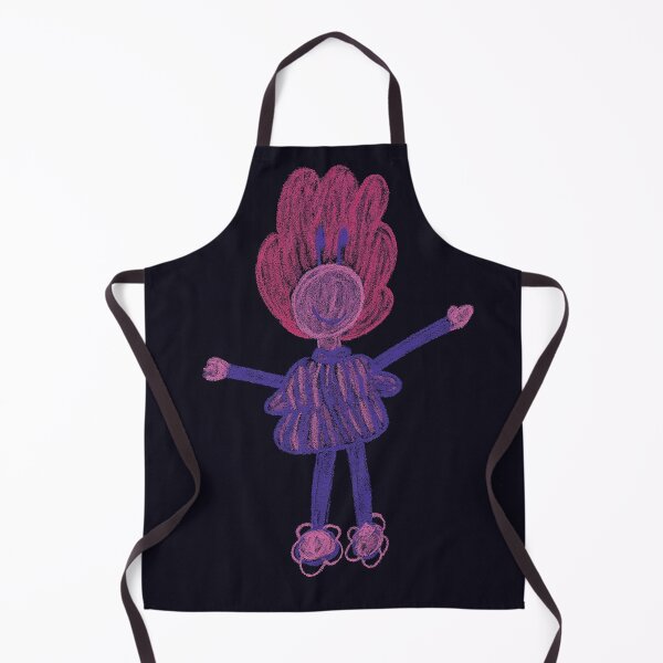 Item preview, Chalk Whimsy – Red-Haired Character on Black Paper designed and sold by LuxuryApparels.