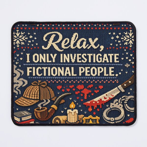Item preview, Investigate Fictional People Knitting Pattern Design designed and sold by Mauswohn.
