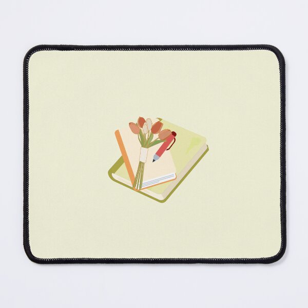 Item preview, Cozy Aesthetic Book with Tulips and Pen Art designed and sold by Akira Design Store.