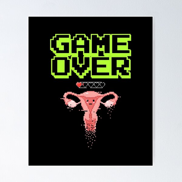 Item preview, Game over | Hysterectomy designed and sold by SocialStaticz.