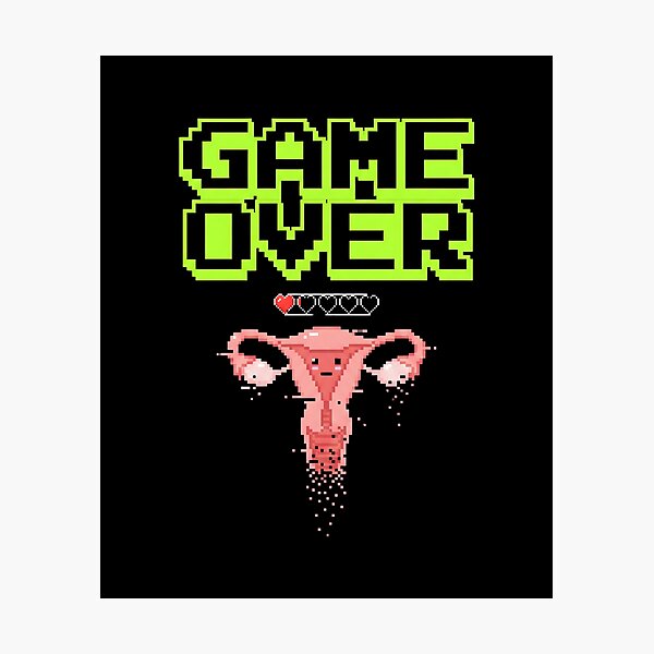 Item preview, Game over | Hysterectomy designed and sold by SocialStaticz.
