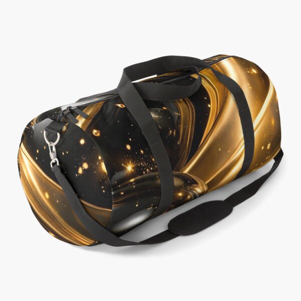 Item preview, Golden Stardust Orbs – Black Glass Spheres with Luxury Glow designed and sold by Kaleidoscope Print.