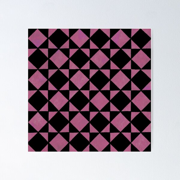 Item preview, Deep Pink and Black Diamond Pattern designed and sold by Greenbaby.