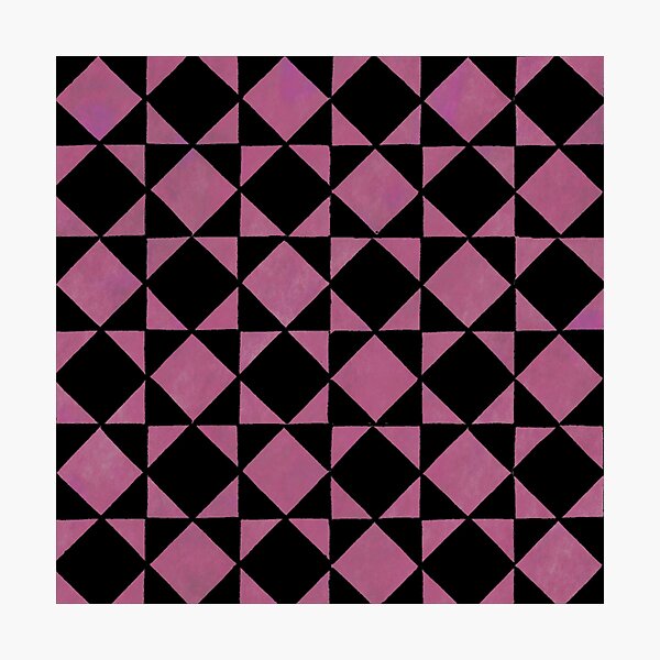 Item preview, Deep Pink and Black Diamond Pattern designed and sold by Greenbaby.