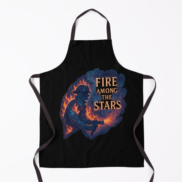 Item preview, Firefighter Galaxy Silhouette - Fire Among the Stars designed and sold by MKreative Studio.