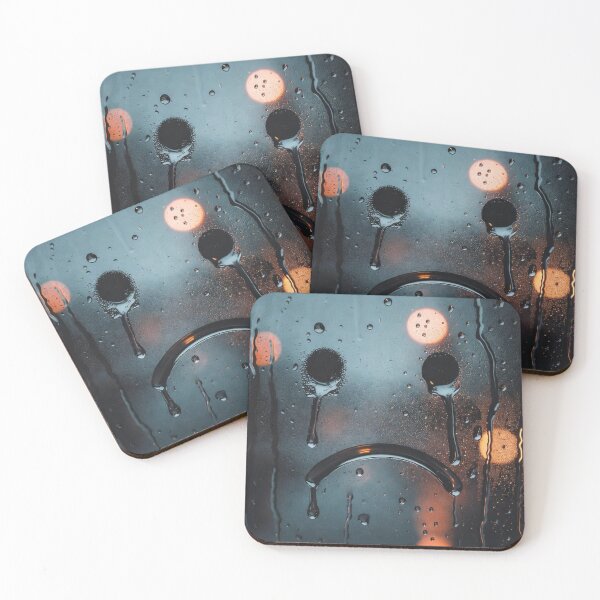Item preview, Crying Smiley in the Rain designed and sold by PixelVibe782.