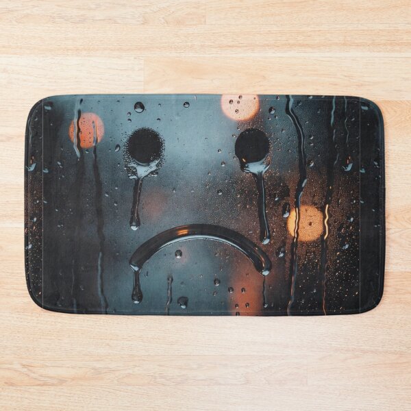 Item preview, Crying Smiley in the Rain designed and sold by PixelVibe782.