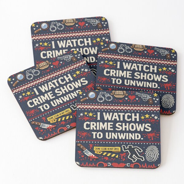 Item preview, I Watch Crime Shows To Unwind Knitting Pattern designed and sold by Mauswohn.