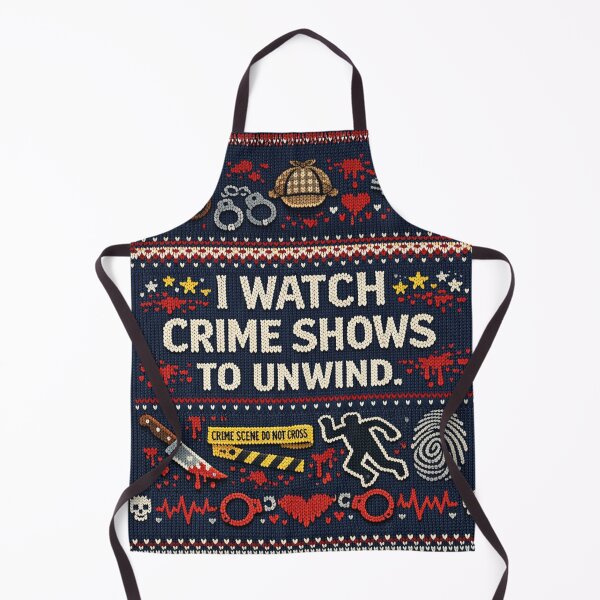 Item preview, I Watch Crime Shows To Unwind Knitting Pattern designed and sold by Mauswohn.