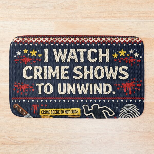 Item preview, I Watch Crime Shows To Unwind Knitting Pattern designed and sold by Mauswohn.