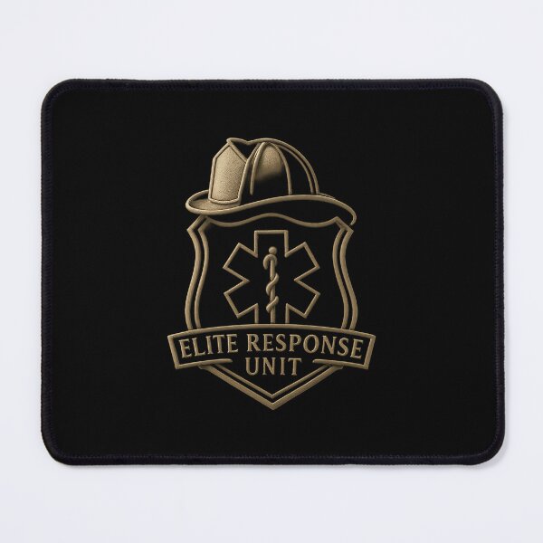 Item preview, Elite Response Unit Emblem - Black & Gold Emergency Badge Design designed and sold by MKreative Studio.