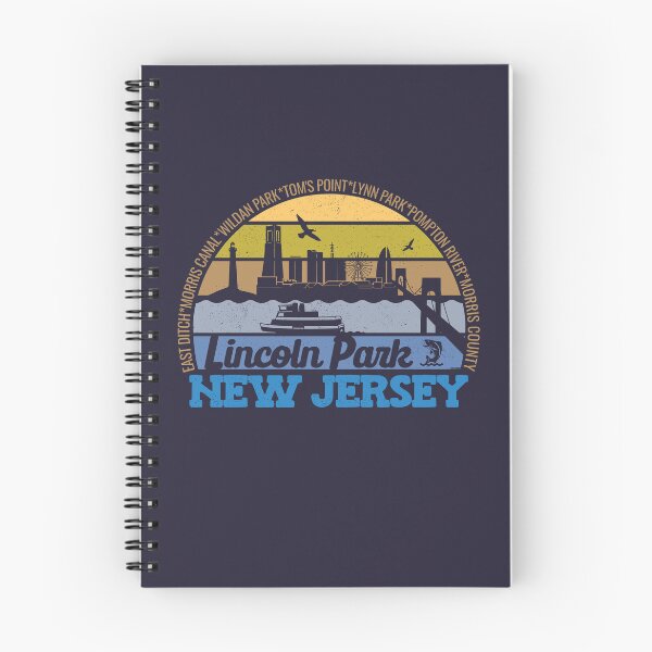 Item preview, Lincoln Park New Jersey Sunset Retro Vintage Local Pride Logo designed and sold by CRHPOD20.