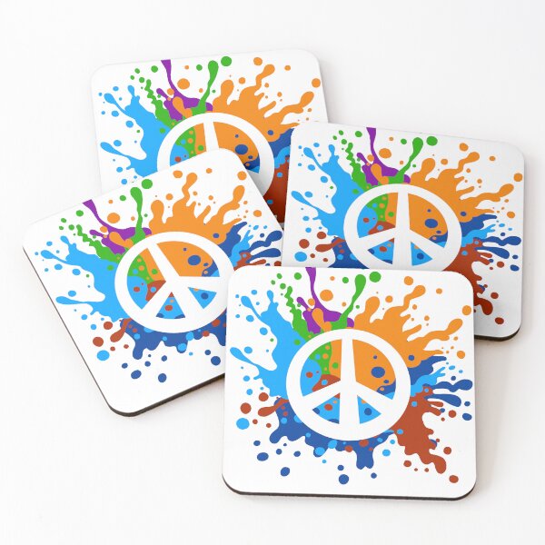 Item preview, Peace Sign with Splash of colorful paint splatter designed and sold by Jesta Graphics.