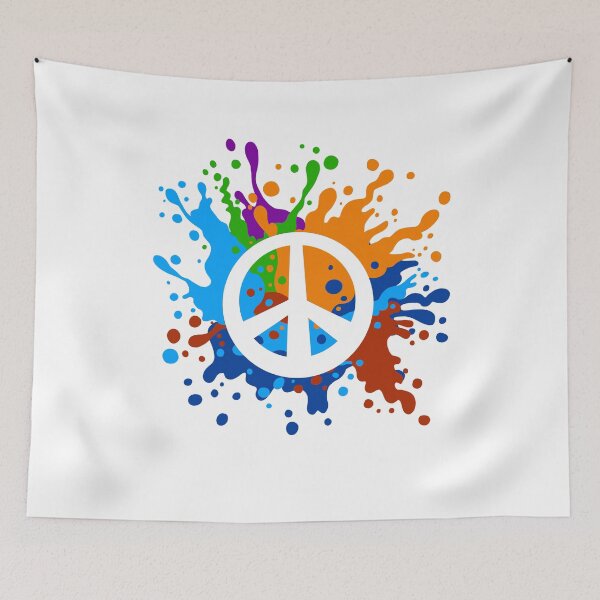 Item preview, Peace Sign with Splash of colorful paint splatter designed and sold by Jesta Graphics.