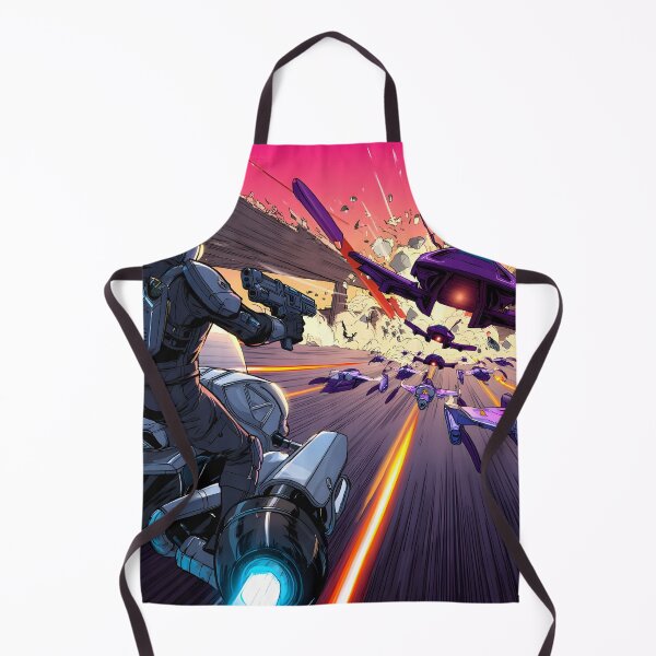 Item preview, Hoverbike Highway Chase - Retro Alien Pursuit Art Print designed and sold by ThePixelArchive.