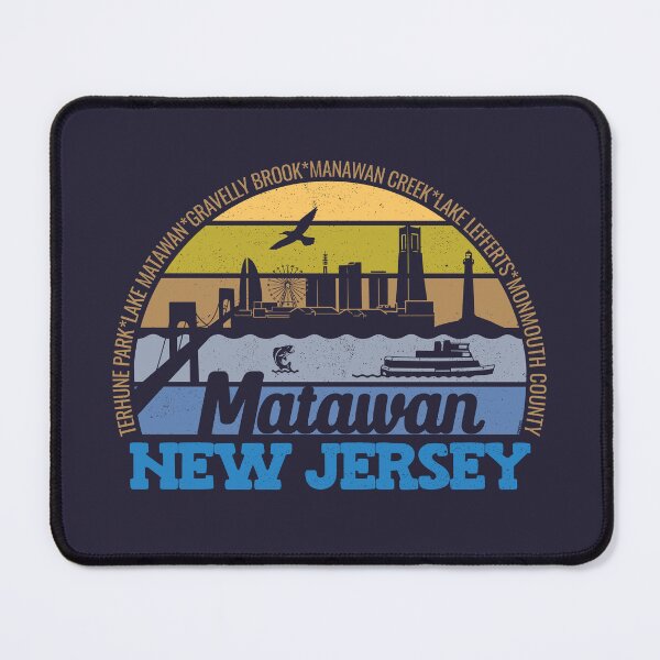 Item preview, Matawan New Jersey Sunset Retro Vintage Local Pride Logo designed and sold by CRHPOD20.