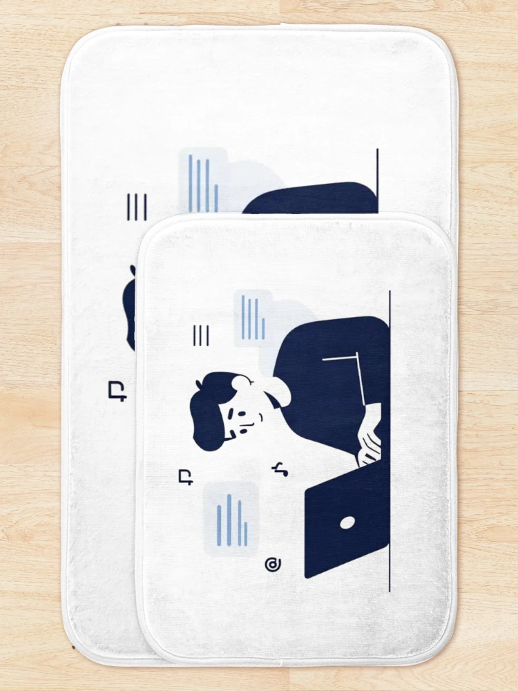 Thumbnail 5 of 6, Bath Mat, Programmer designed and sold by KurtByteStudio.