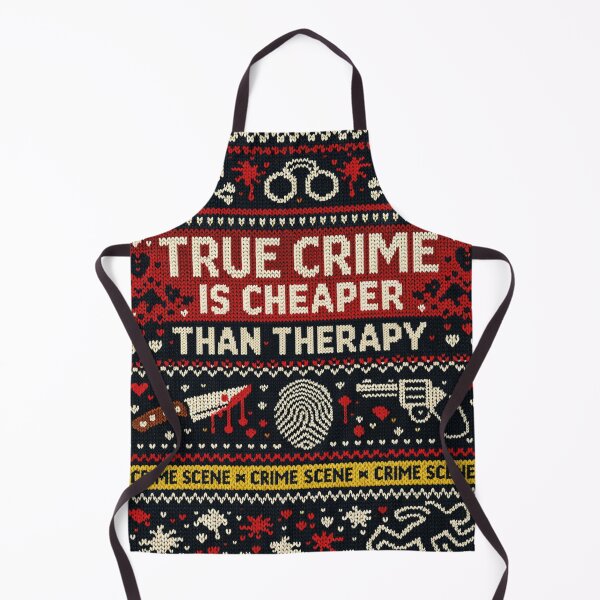 Item preview, True Crime Is Cheaper Than Therapy Knitted Picture designed and sold by Mauswohn.
