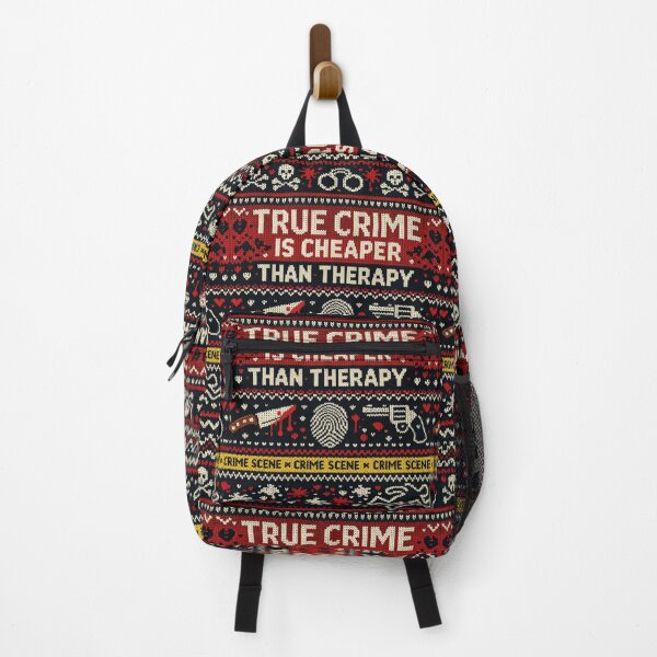 Item preview, True Crime Is Cheaper Than Therapy Knitted Picture designed and sold by Mauswohn.