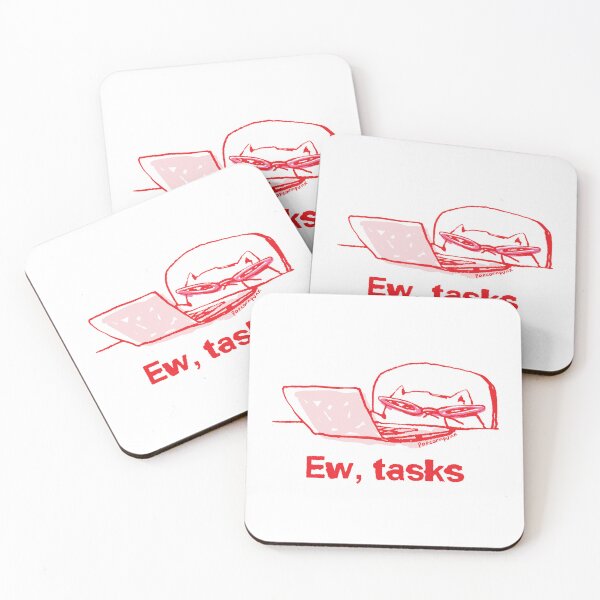 Item preview, Ew, tasks cat designed and sold by PopcornpunkART.