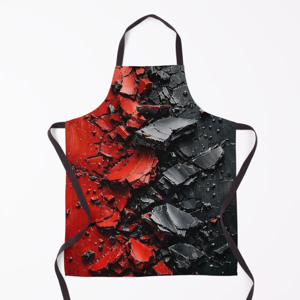 Item preview, Crimson & Black Shatter – Cracked Texture Abstract designed and sold by Kaleidoscope Print.