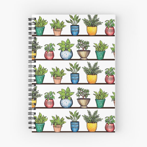 Item preview, Houseplants Pattern - Colorful Potted Plants On Shelves designed and sold by somecallmebeth.