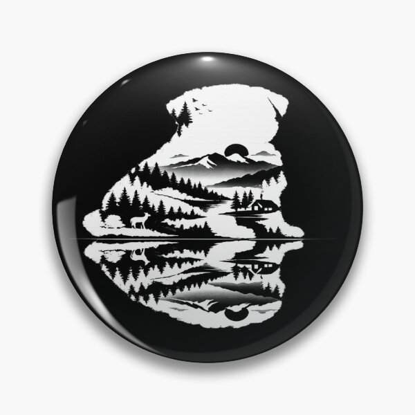 Item preview, Pug Shaped By Nature Minimal Landscape Design designed and sold by AmazingViews.