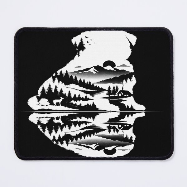 Item preview, Pug Shaped By Nature Minimal Landscape Design designed and sold by AmazingViews.