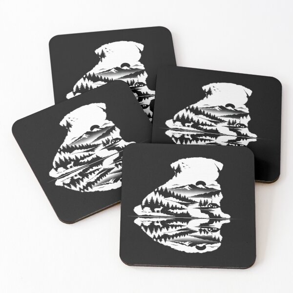 Item preview, Pug Shaped By Nature Minimal Landscape Design designed and sold by AmazingViews.