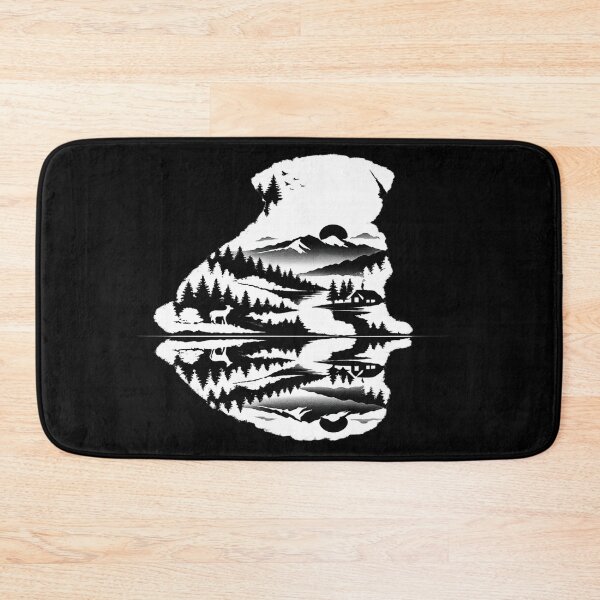 Item preview, Pug Shaped By Nature Minimal Landscape Design designed and sold by AmazingViews.