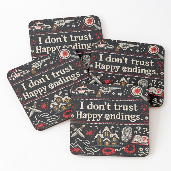 Item preview, I Don't Trust Happy Endings Knitting Pattern Design designed and sold by Mauswohn.