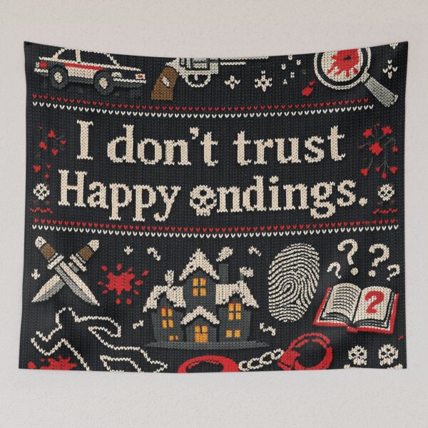 Item preview, I Don't Trust Happy Endings Knitting Pattern Design designed and sold by Mauswohn.