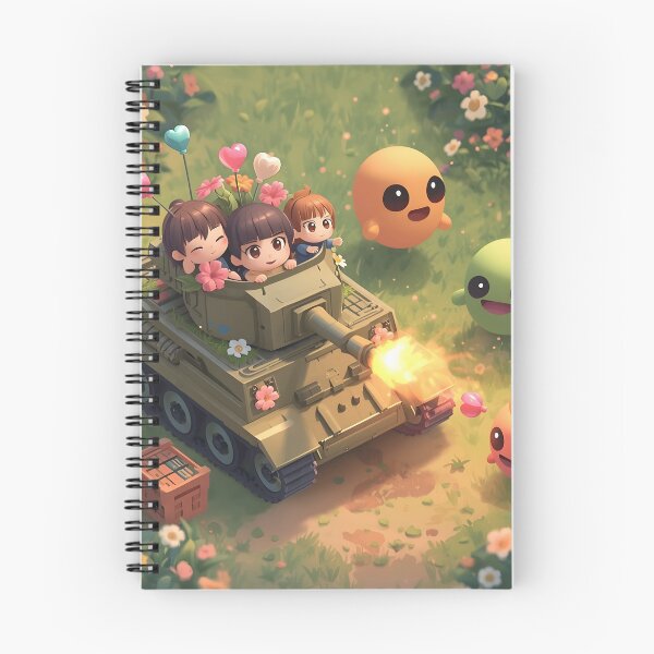 Item preview, Chibi Tank Meadow Battle - Cute Gaming Art Print designed and sold by ThePixelArchive.