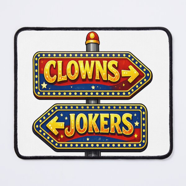 Item preview, Retro Clowns & Jokers This Way That Way Direction Sign designed and sold by AmazingViews.