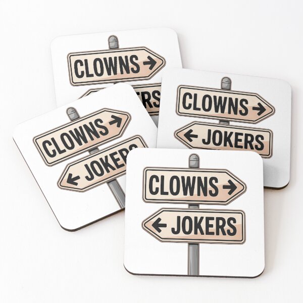 Item preview, Clowns This Way Jokers That Way Funny Direction Sign Design designed and sold by AmazingViews.