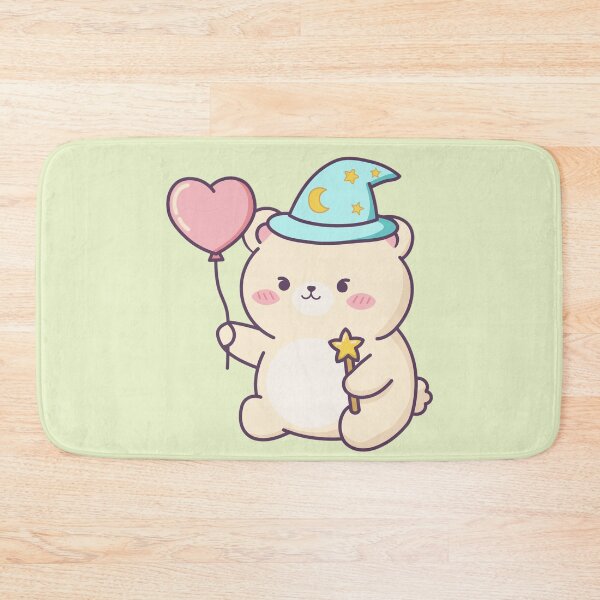 Item preview, Cute Wizard Bear with Magic Wand and Heart Balloon designed and sold by Artilura.