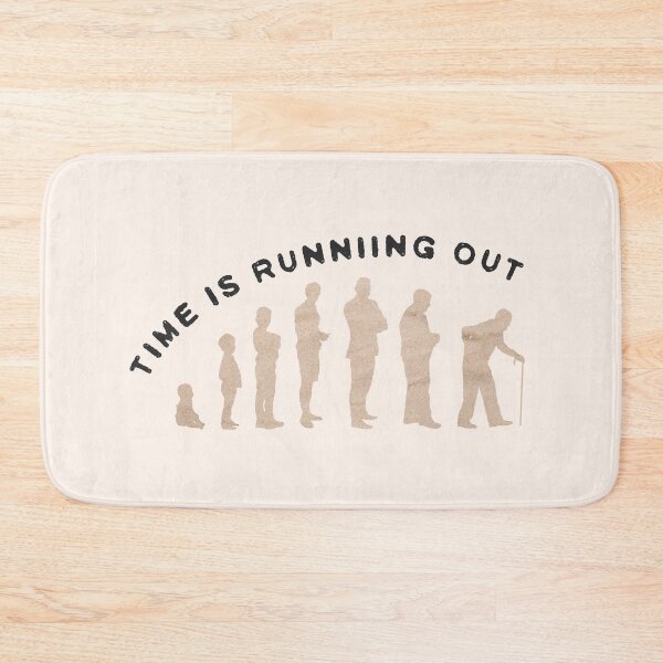 Item preview, Time Is Running Out Life Cycle Silhouette Minimalist Motivational Art designed and sold by Miniature Store.