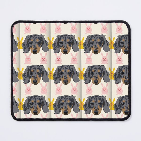 Item preview, Easter pattern Merle Dashund designed and sold by LeahcarsArt.