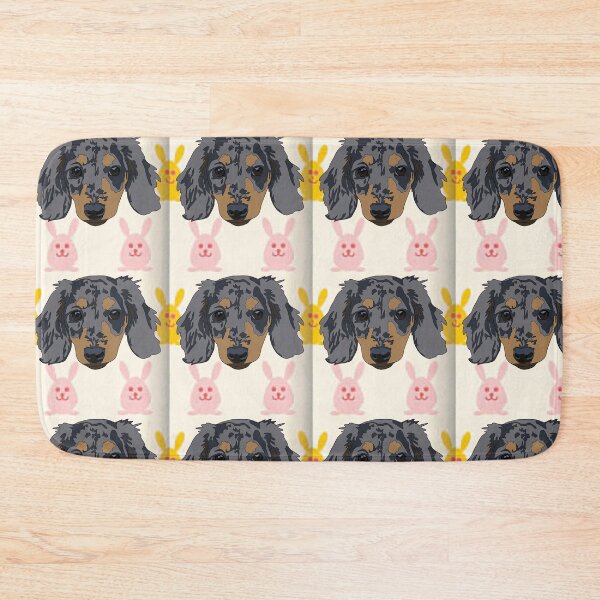 Item preview, Easter pattern Merle Dashund  designed and sold by LeahcarsArt.