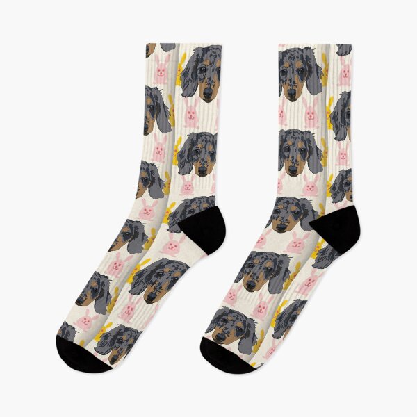 Item preview, Easter pattern Merle Dashund  designed and sold by LeahcarsArt.